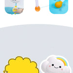 Baby Bath Toys, Children'S Water Bath Toys, Boys And Girls, Infants And Young Children, Manual Rainbow Cloud Spray Shower