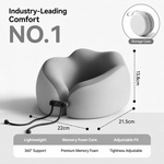 Travel in Total Comfort with Our Ergonomic Memory Foam Neck Pillow