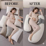 U shaped Premium Pregnancy Pillow for Sleeping | Full Body Maternity Support Pillow for Back, Belly, Hips & Legs