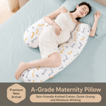 U shaped Premium Pregnancy Pillow for Sleeping | Full Body Maternity Support Pillow for Back, Belly, Hips & Legs